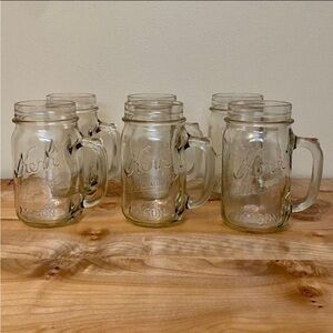 Vintage Kerr Small Mouth Mason Jar Mugs